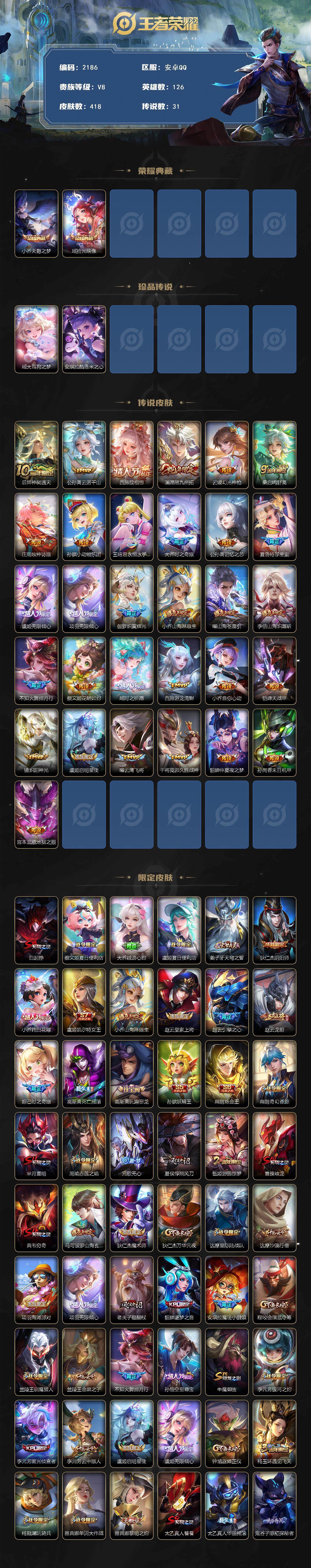 WZCMW3482211王者荣耀账号详情图2