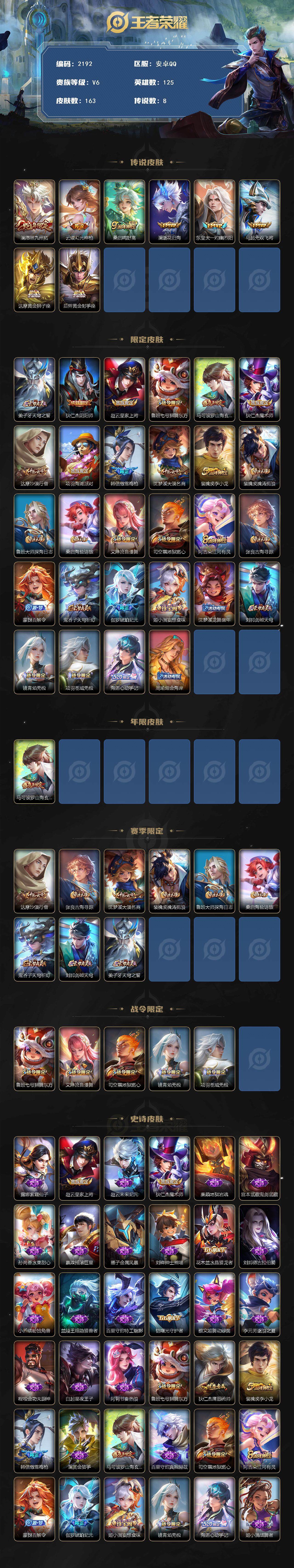 WZCMW3482212王者荣耀账号详情图2