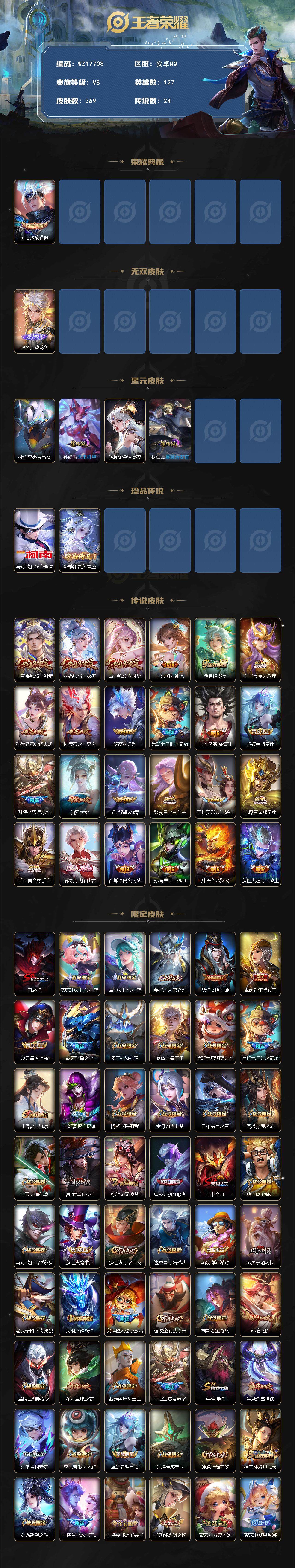 WZ033483184王者荣耀账号详情图3