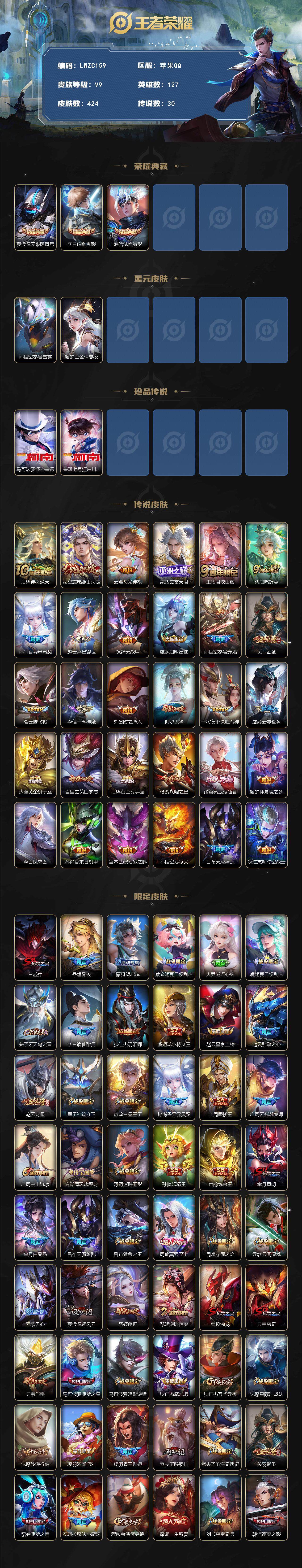 WZCMW464442王者荣耀账号详情图2