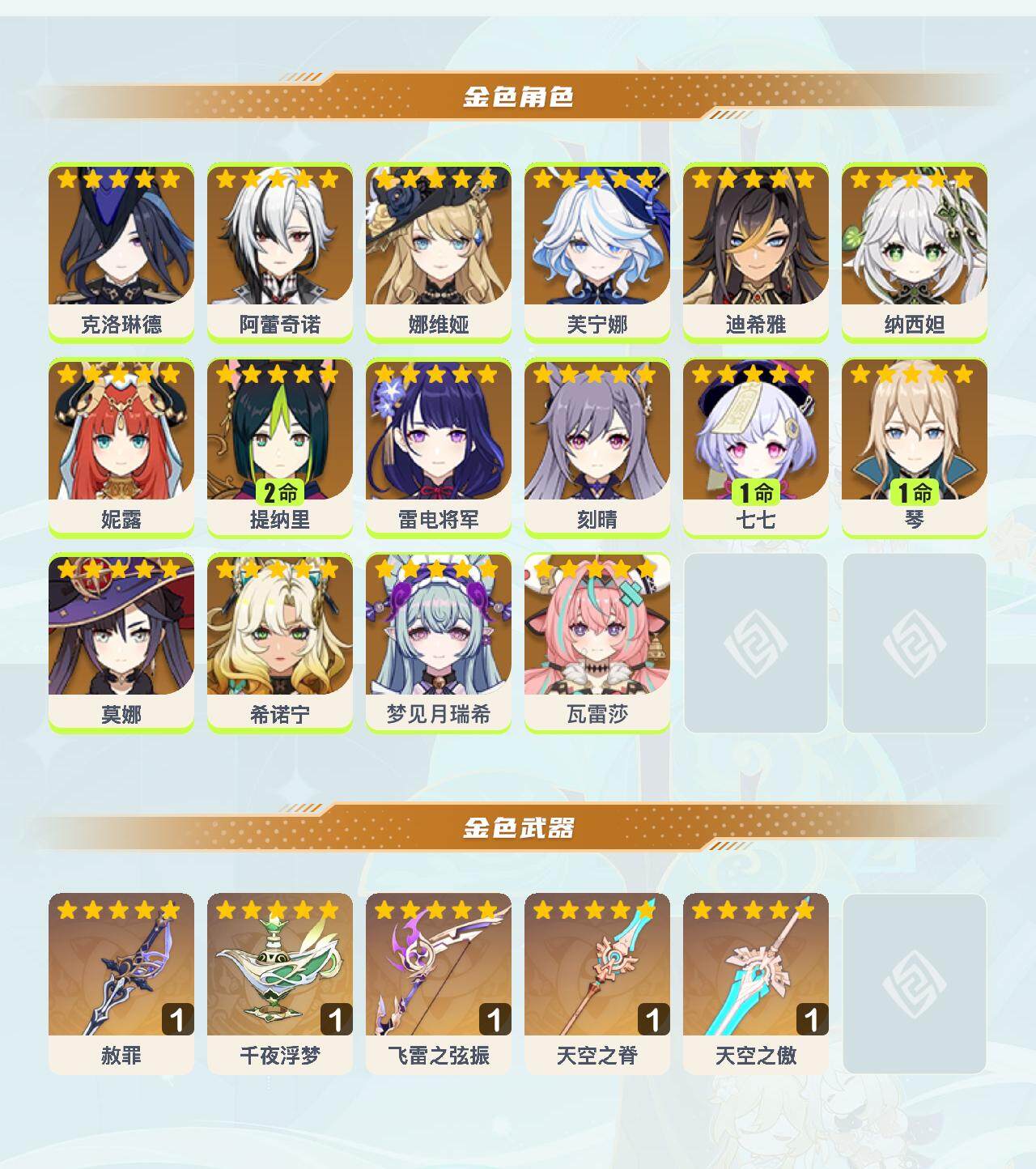 YSEY317250原神账号详情图2