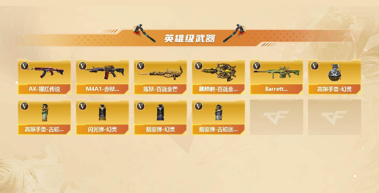 CFCMW421724穿越火线账号详情图3