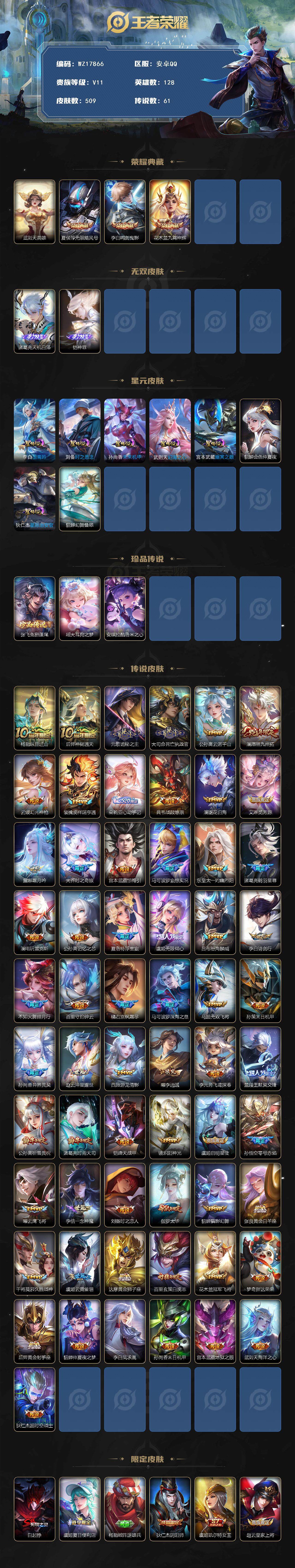 WZ033483081王者荣耀账号详情图2