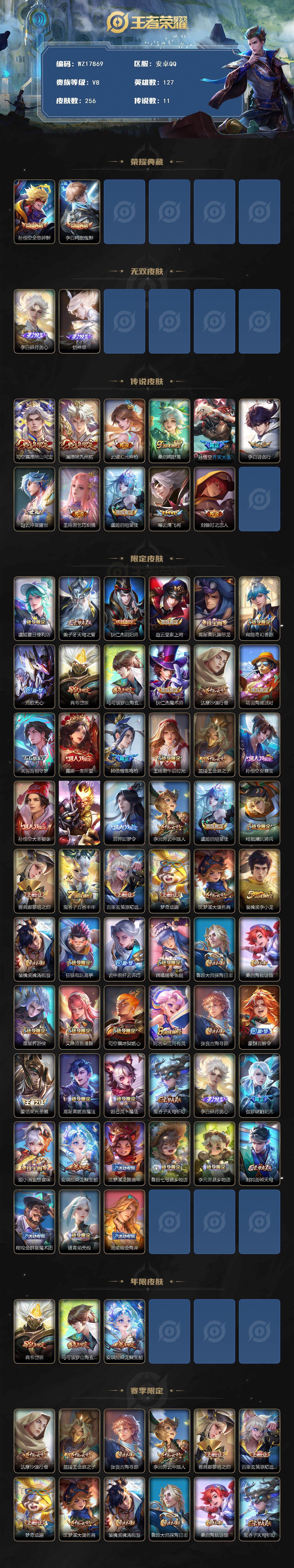 WZ033483260王者荣耀账号详情图3