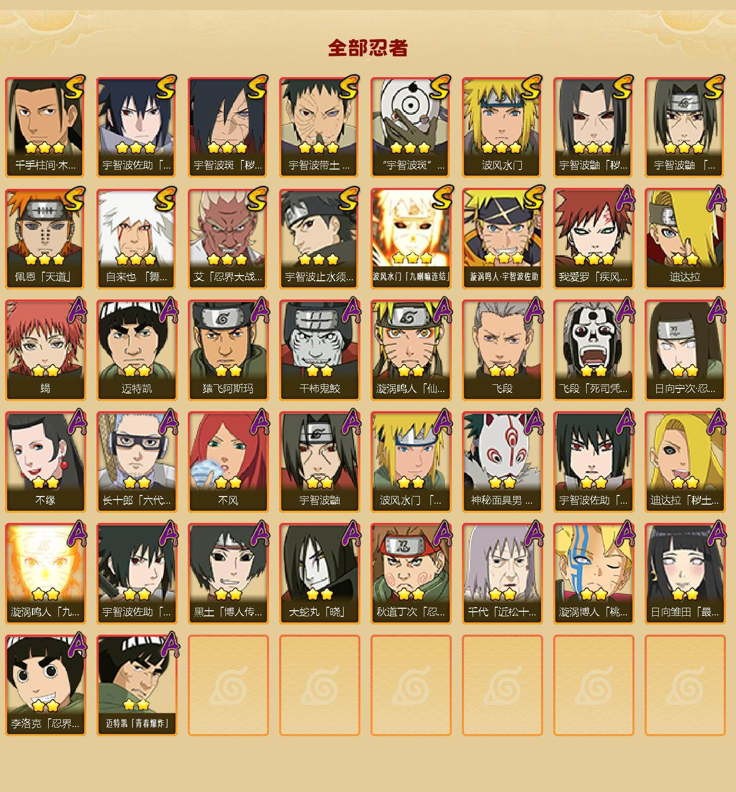 HYLFY344432火影忍者账号详情图3 HYLFY344432火影忍者账号详情图3