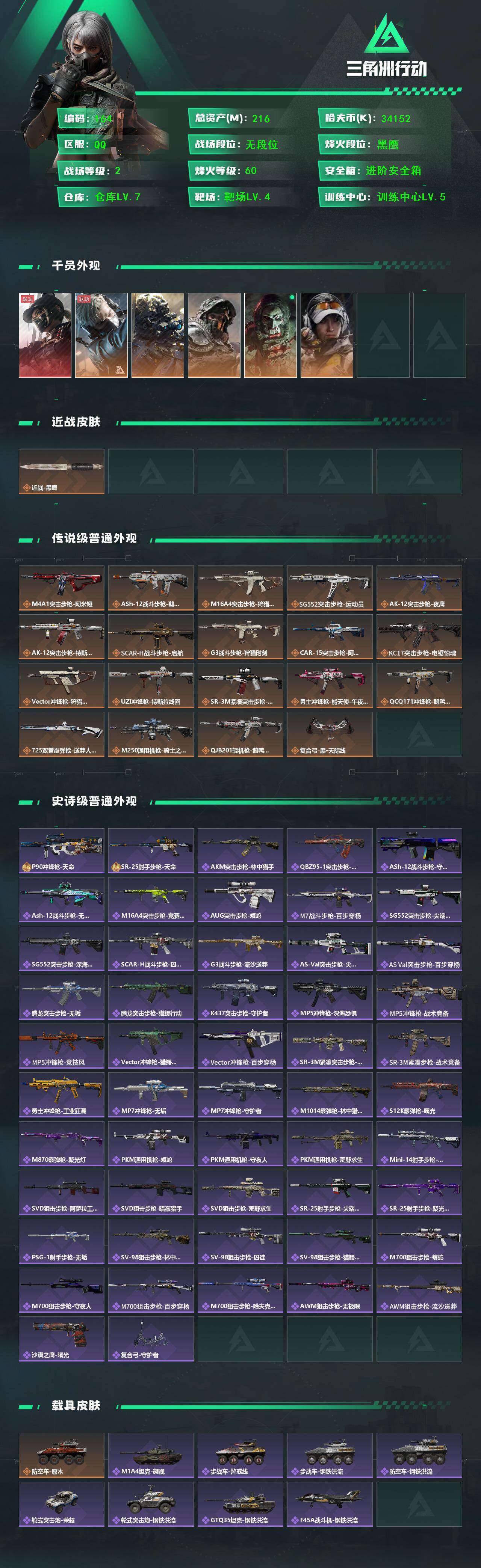 SJZCMW425946三角洲行动账号详情图2