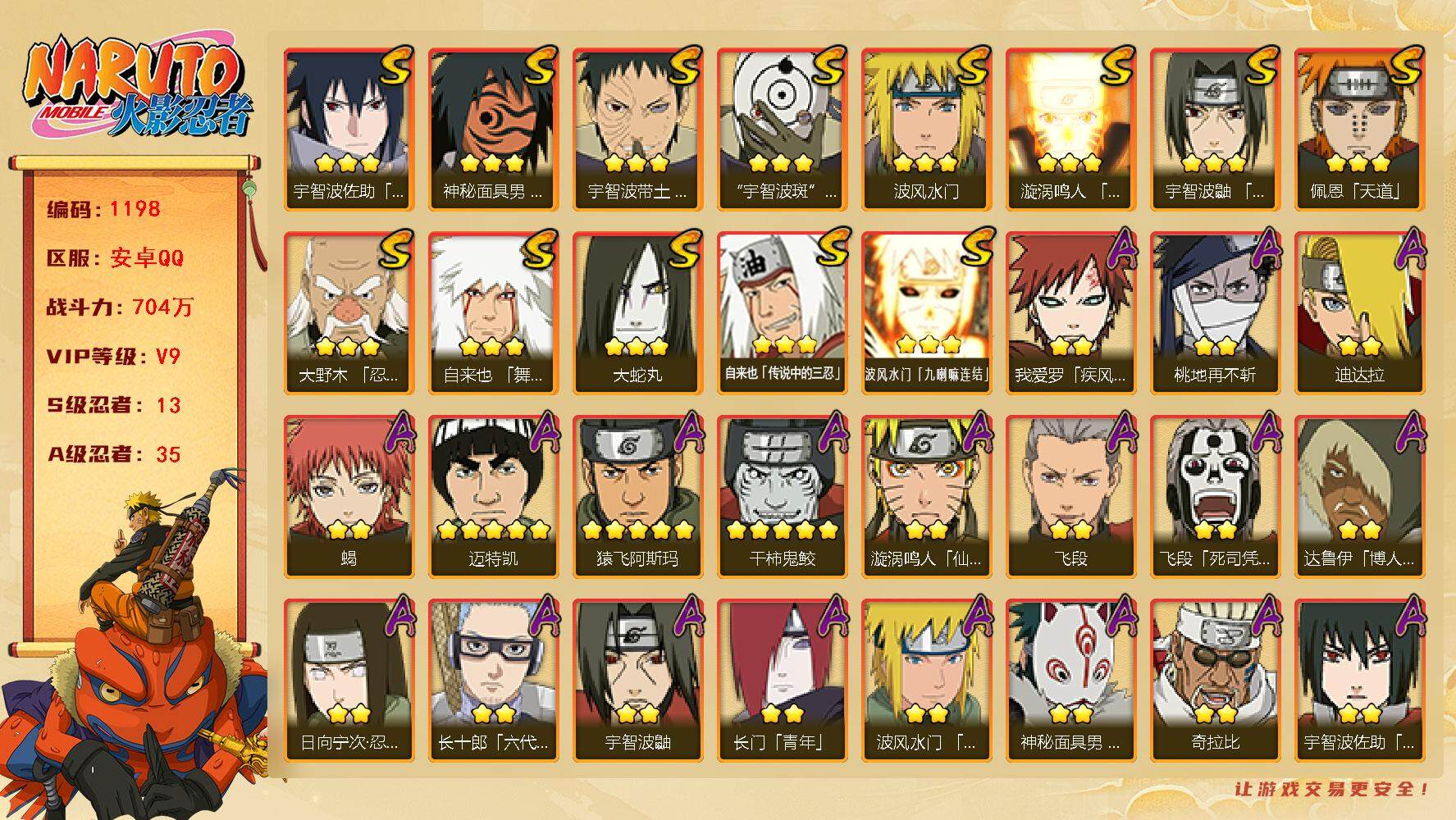 HYLFY344322火影忍者账号详情图2