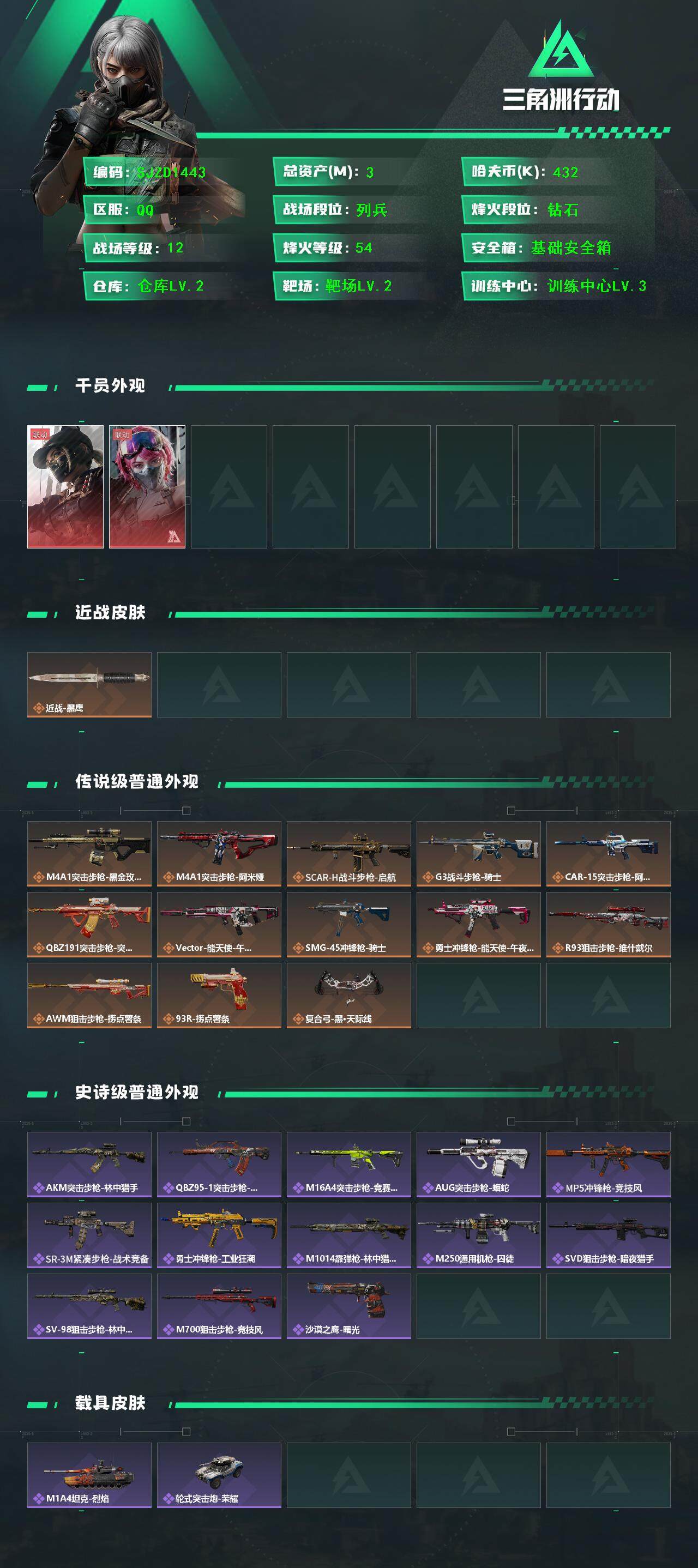 SJZQM3103515三角洲行动账号详情图4 SJZQM3103515三角洲行动账号详情图4