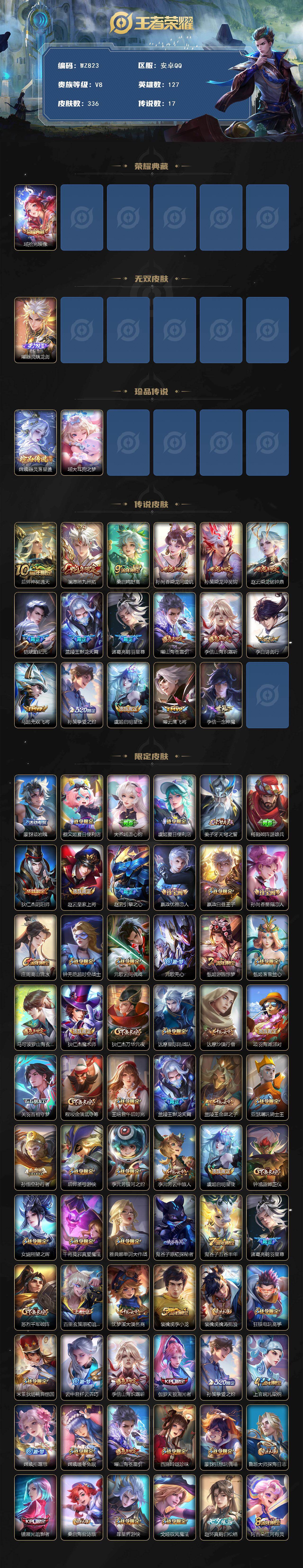 WZCMW466944王者荣耀账号详情图3