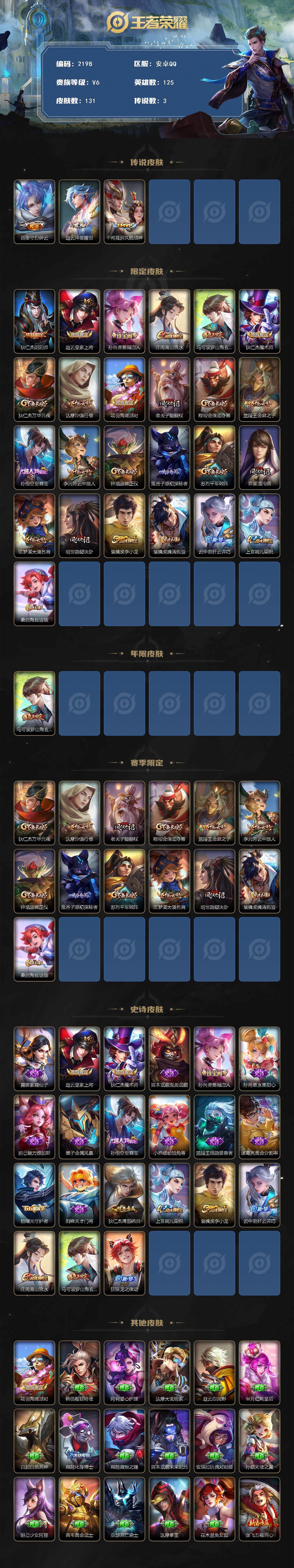 WZCMW3482242王者荣耀账号详情图2