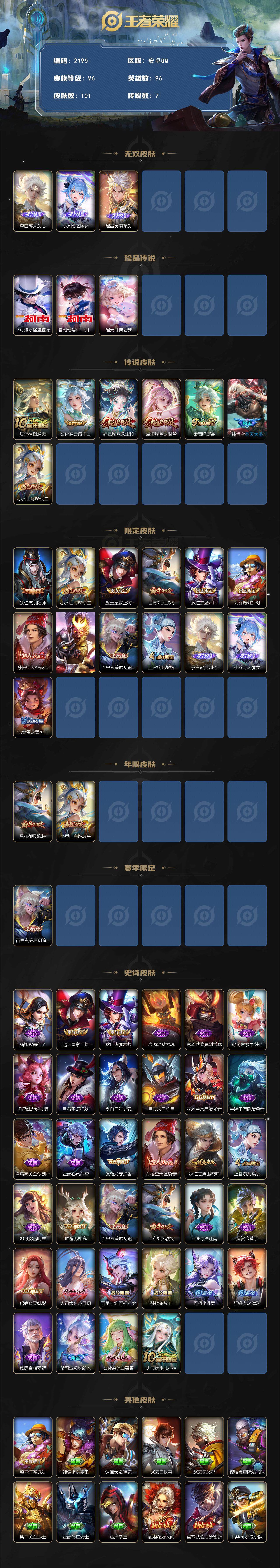 WZCMW3482257王者荣耀账号详情图2