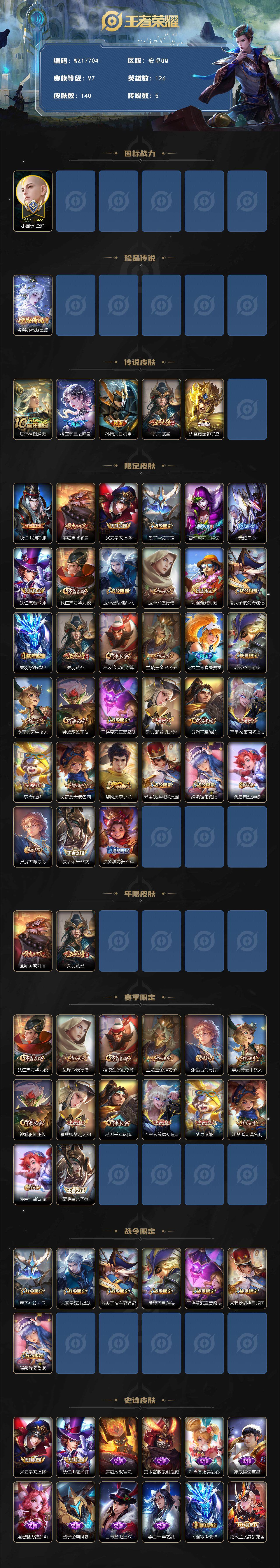 WZ033483547王者荣耀账号详情图3