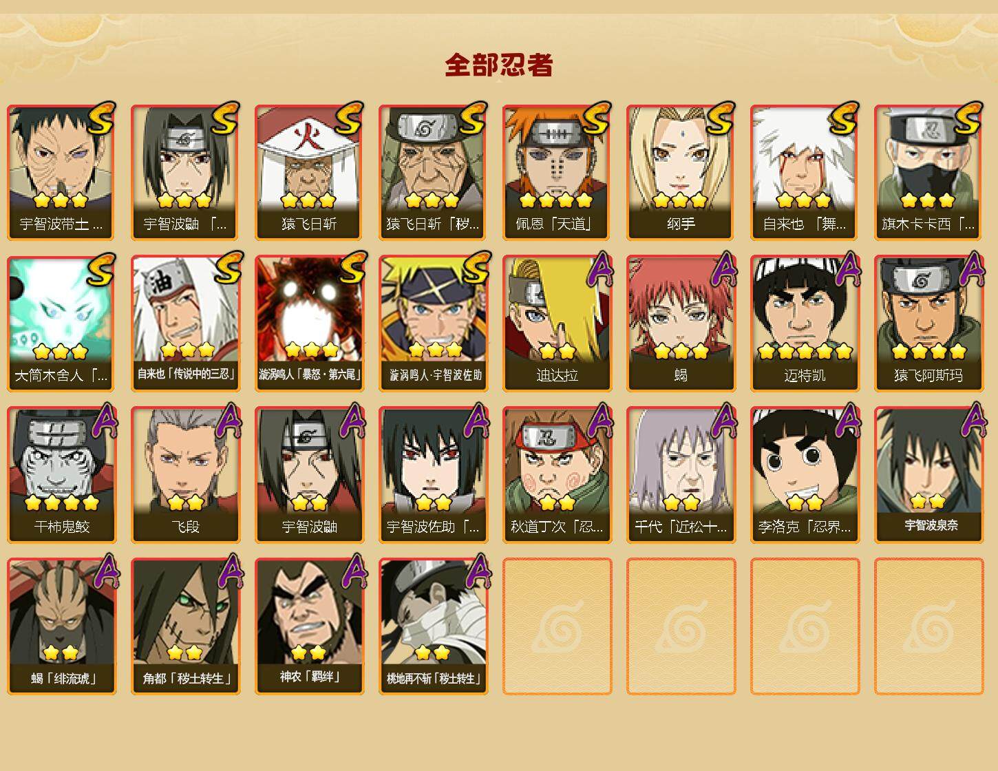 HYLFY344376火影忍者账号详情图3 HYLFY344376火影忍者账号详情图3