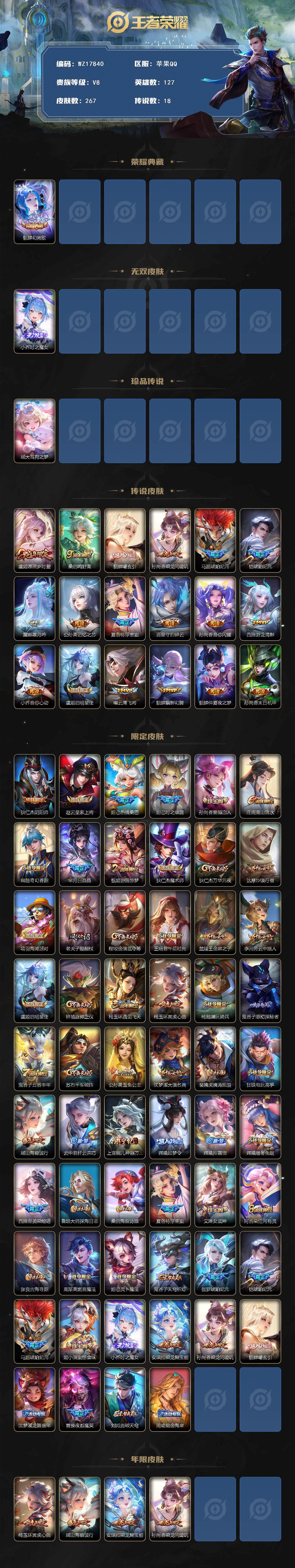 WZ033483219王者荣耀账号详情图2