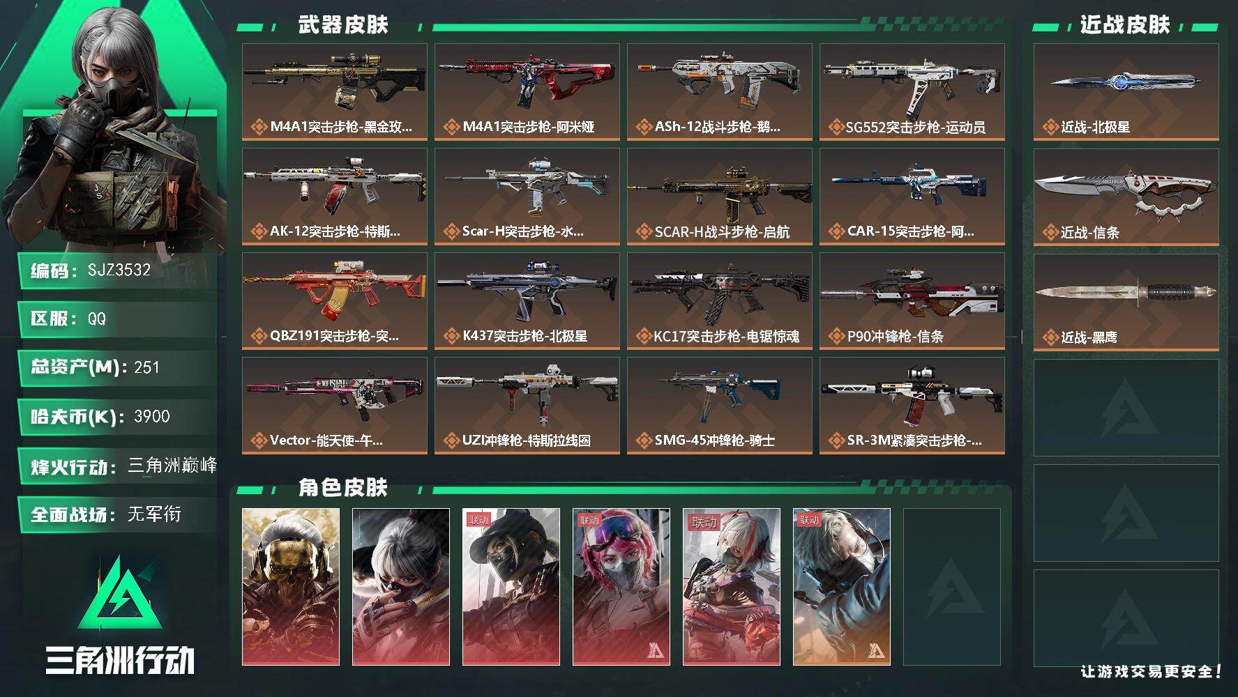 SJZQM3103853三角洲行动账号详情图3