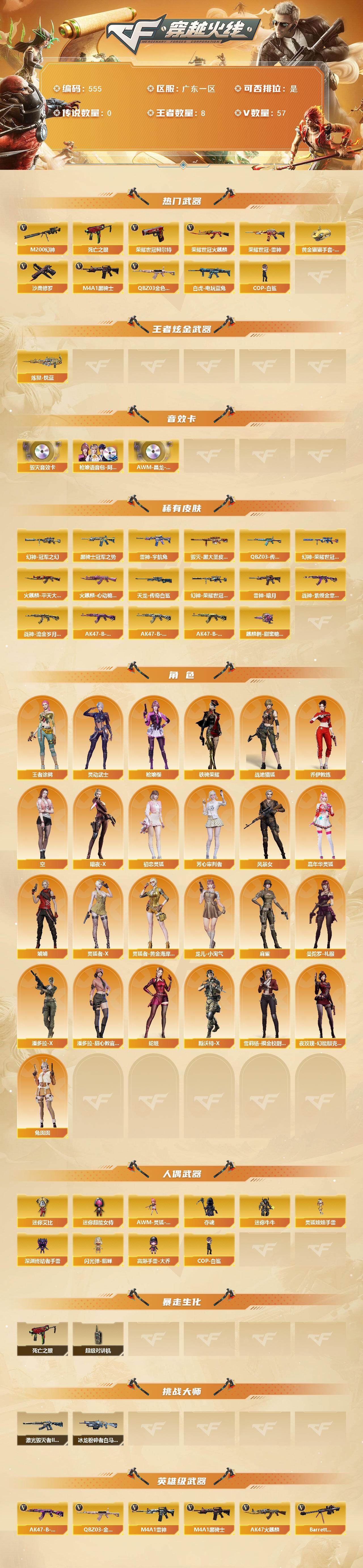 CFCMW421753穿越火线账号详情图2