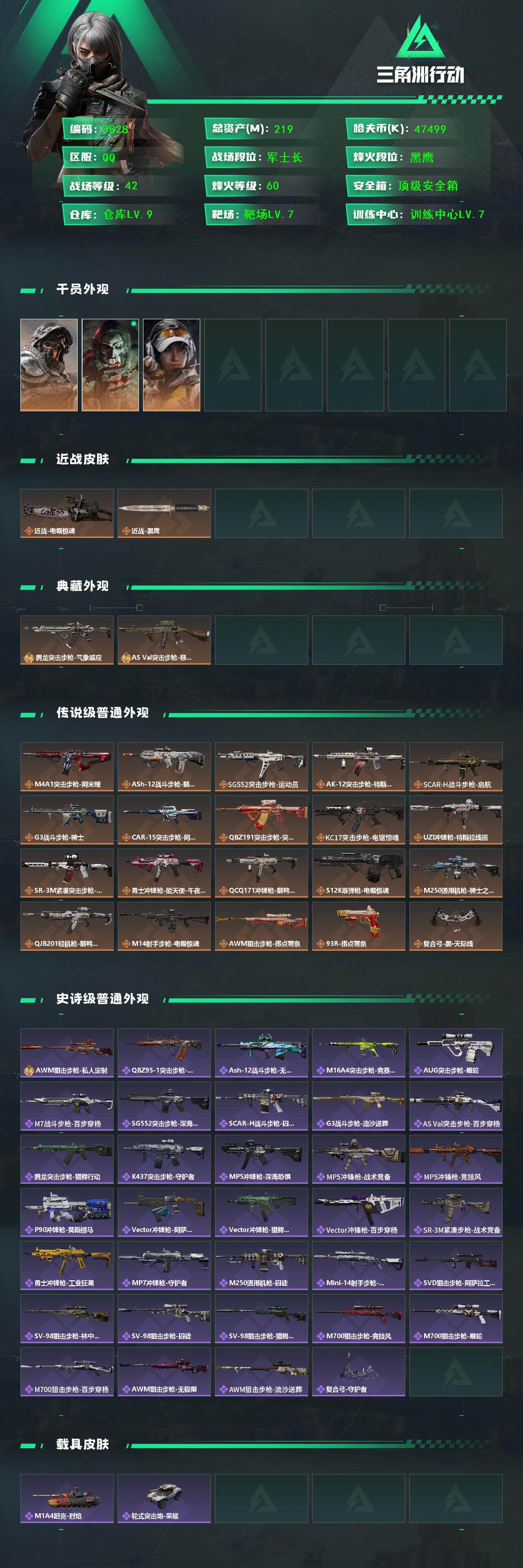 SJZCMW434386三角洲行动账号详情图2