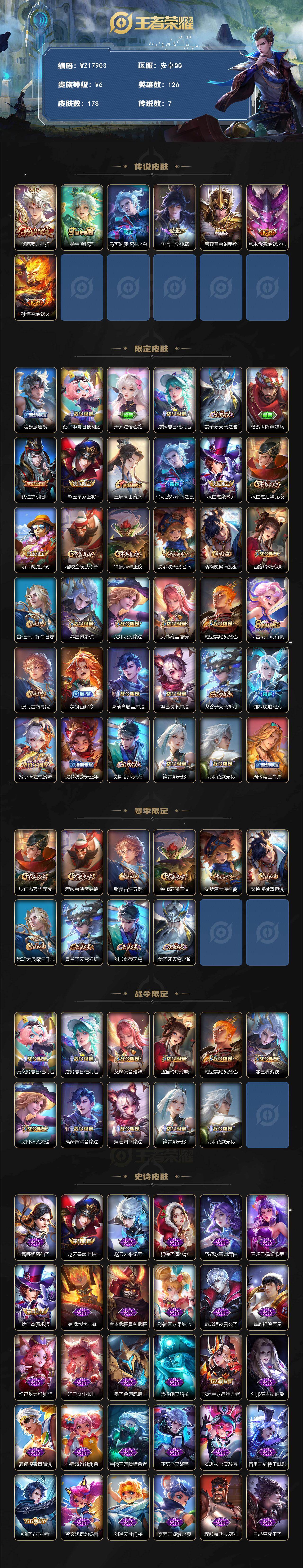 WZ033483556王者荣耀账号详情图2