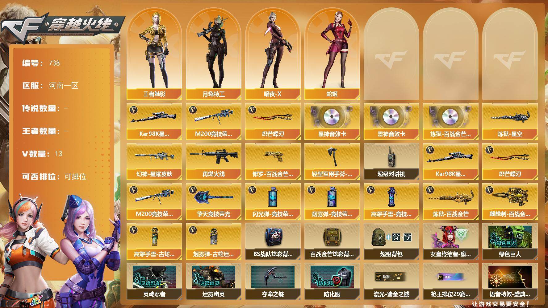 CFCMW421457穿越火线账号详情图2