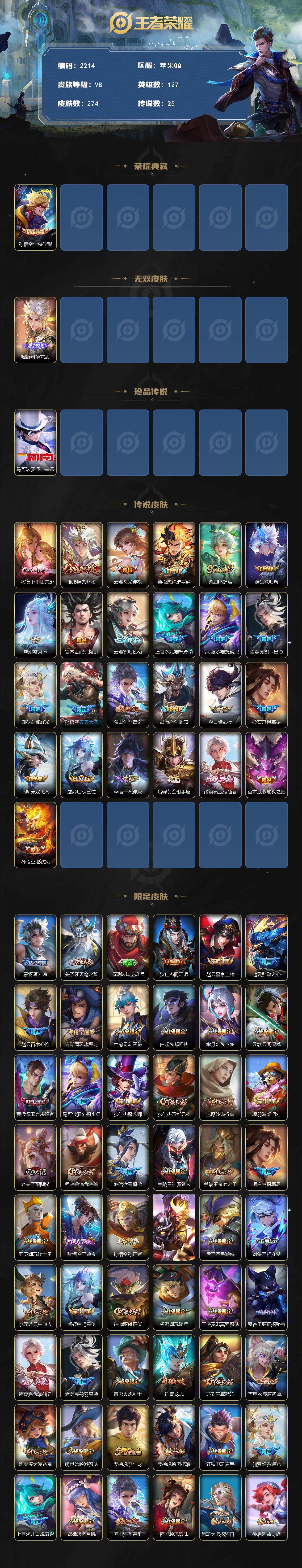 WZCMW3483308王者荣耀账号详情图2