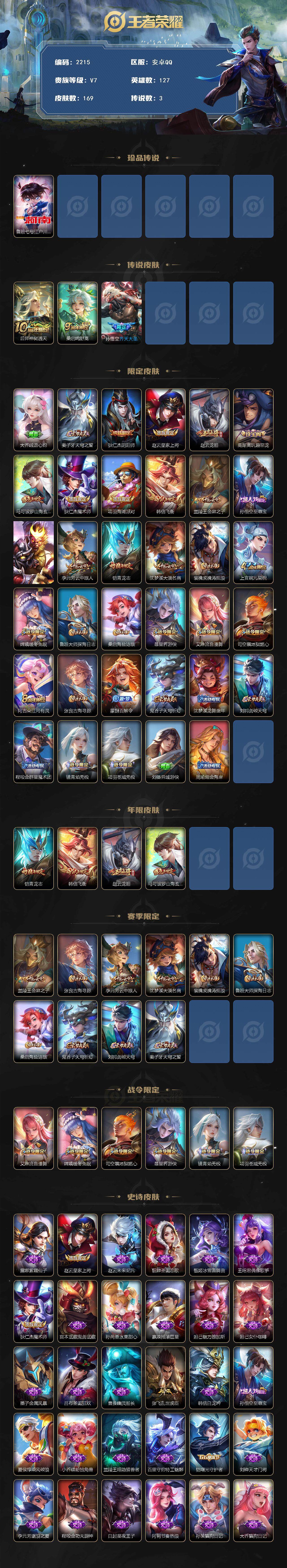 WZCMW3483321王者荣耀账号详情图2