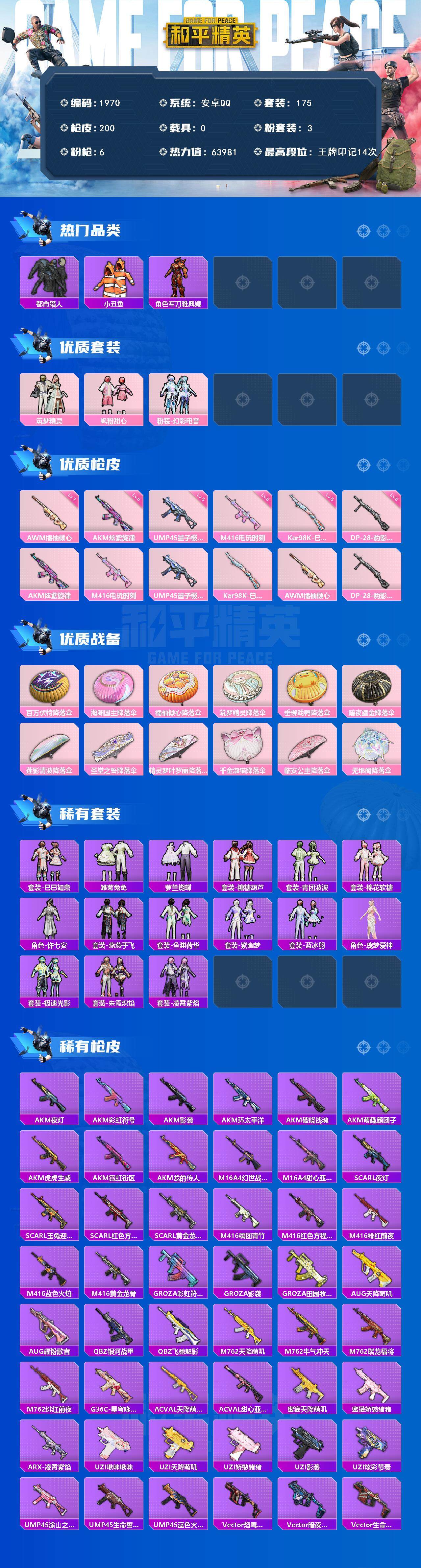 HPCMW3455547和平精英账号详情图2