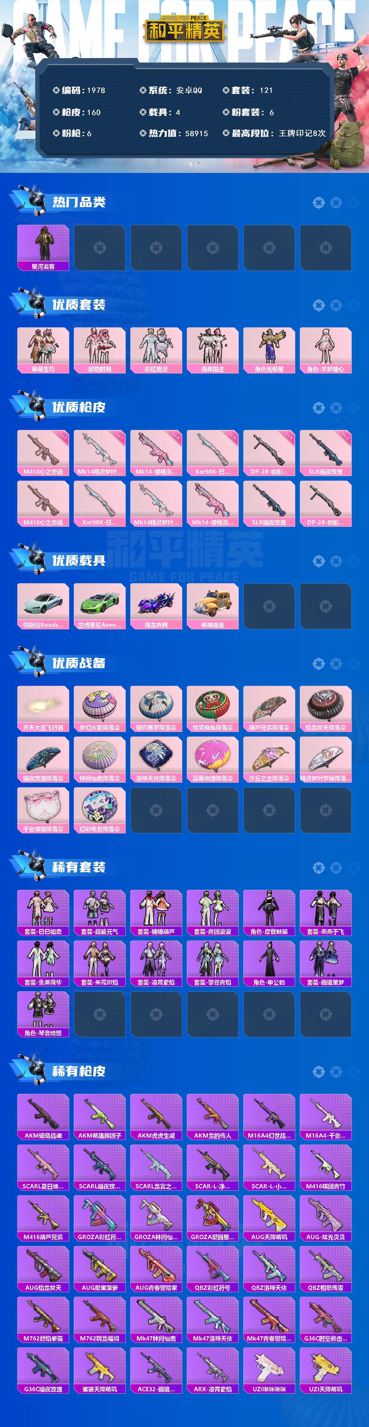 HPCMW3455591和平精英账号详情图2