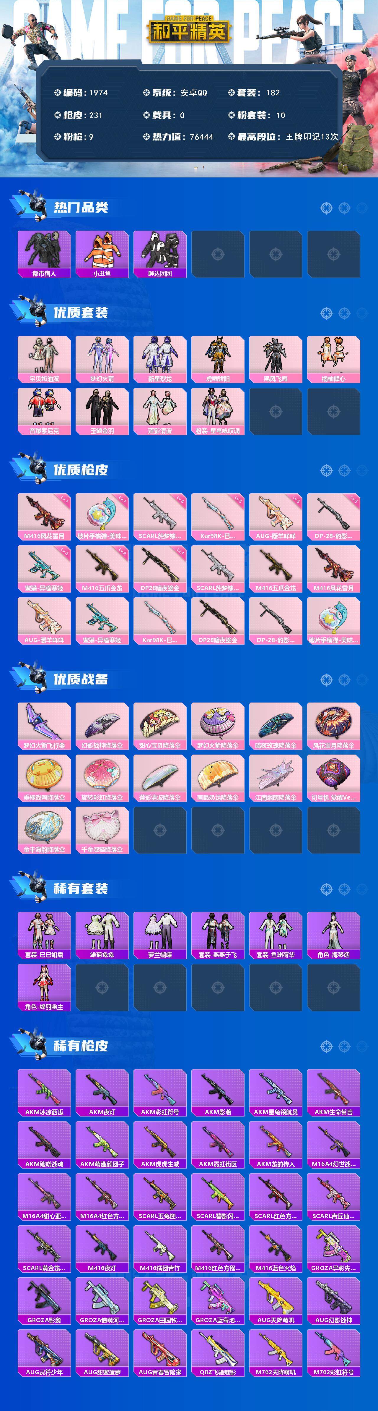 HPCMW411779和平精英账号详情图2