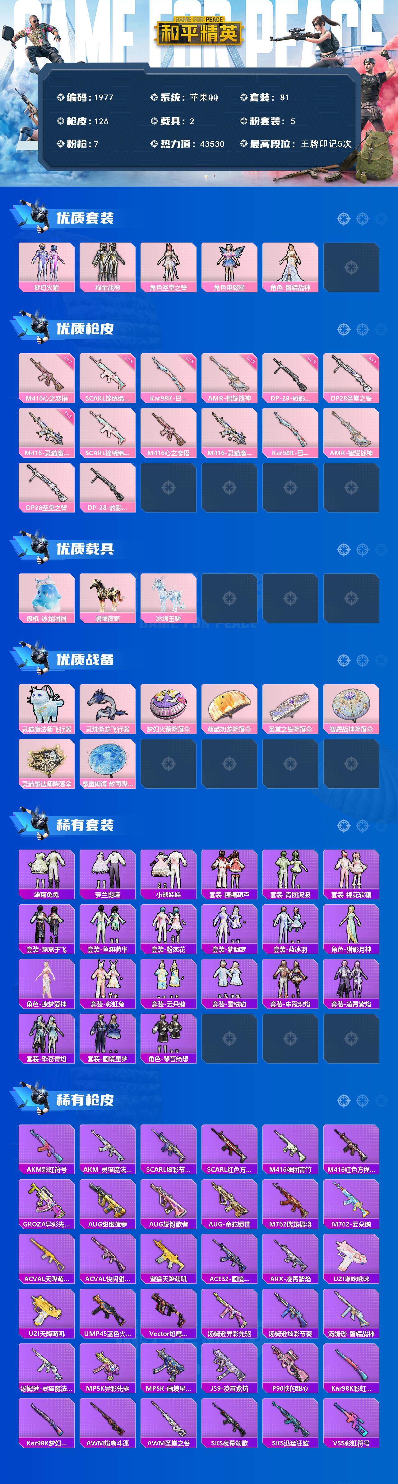 HPCMW3455577和平精英账号详情图2