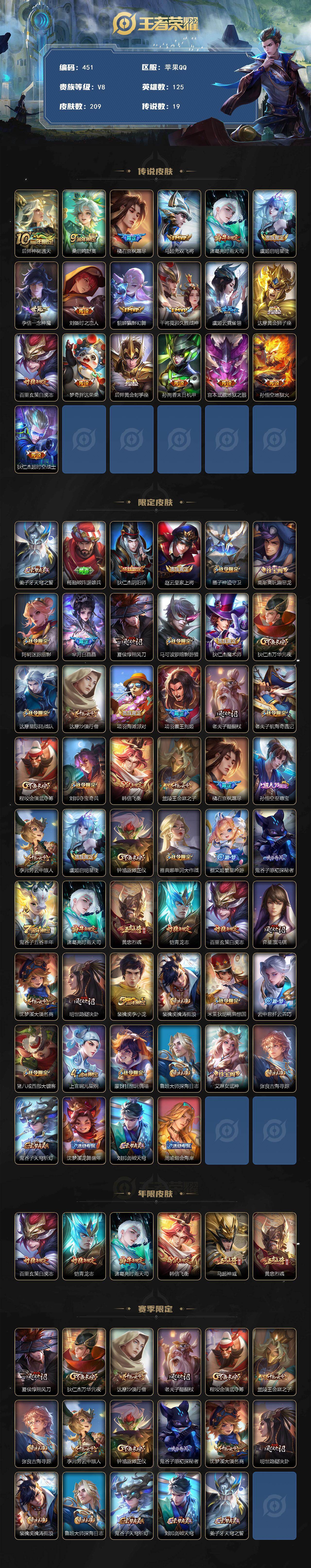 WZQM4124928王者荣耀账号详情图3 WZQM4124928王者荣耀账号详情图3