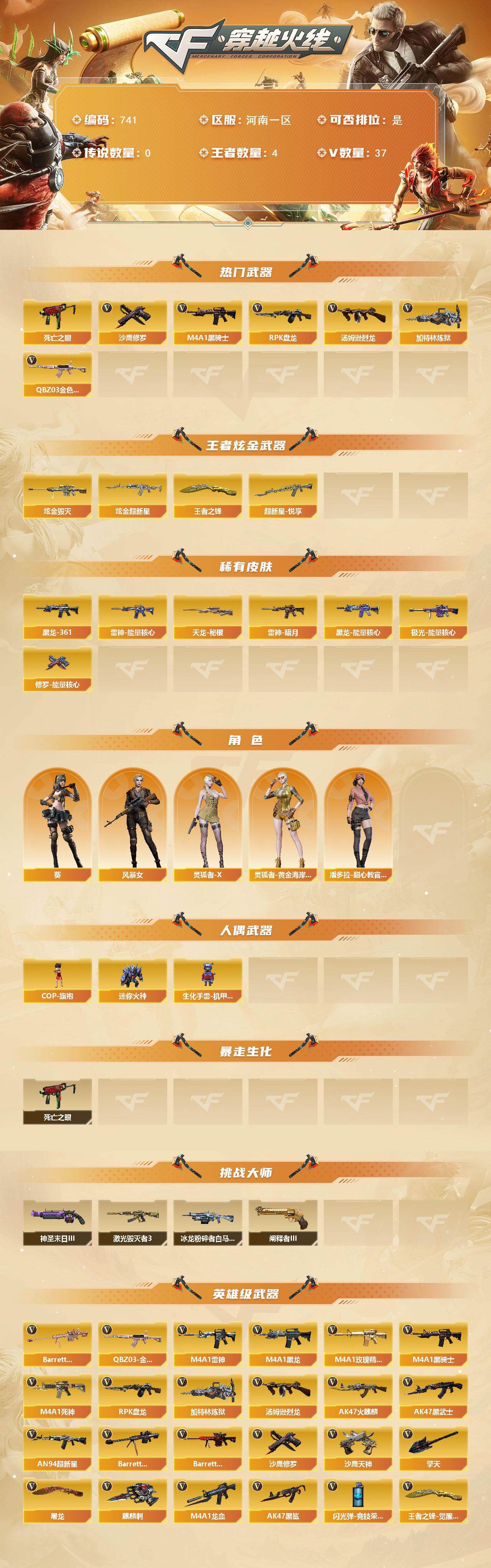 CFCMW421192穿越火线账号详情图2