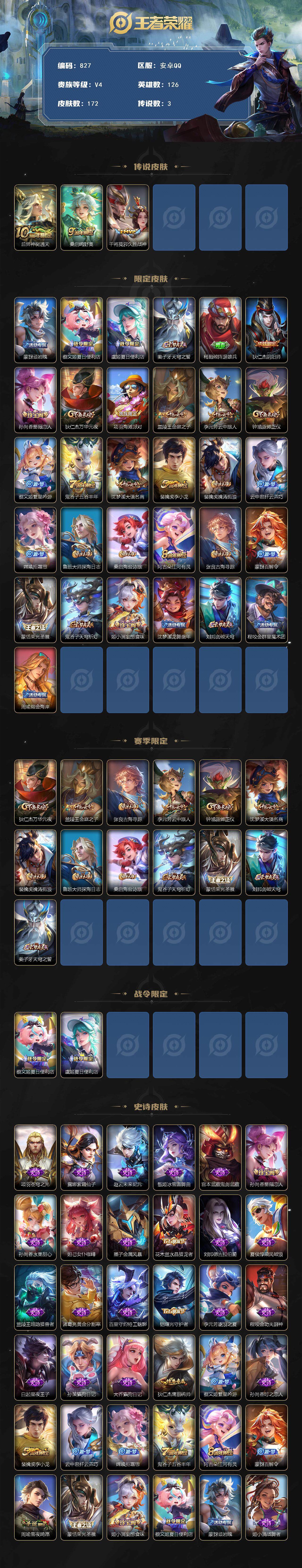 WZKG451312王者荣耀账号详情图3