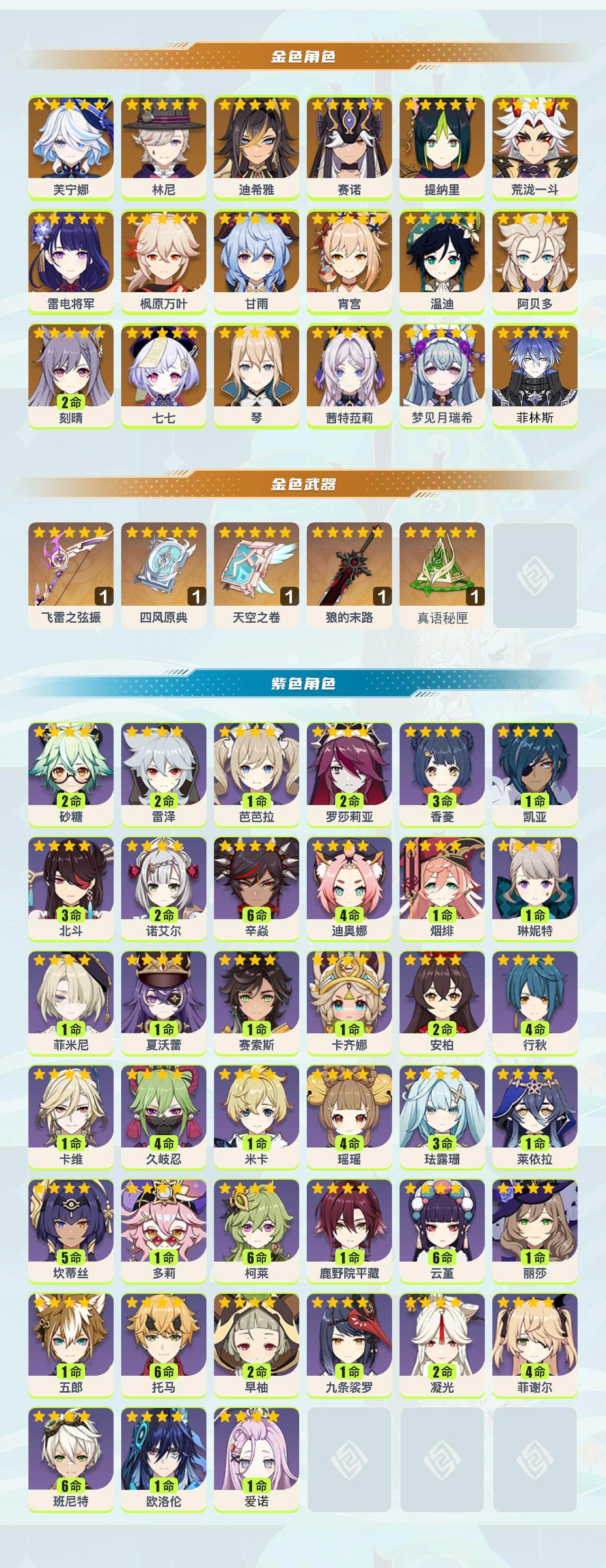 YSEY317129原神账号详情图3