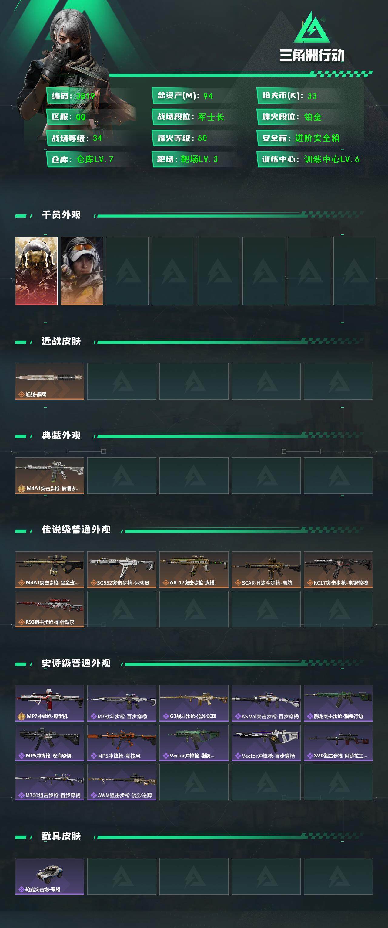 SJZCMW434383三角洲行动账号详情图3