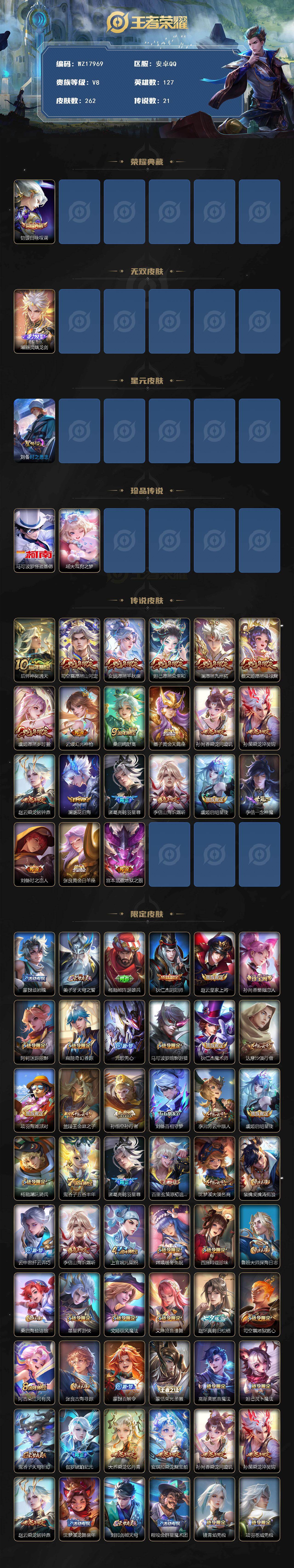 WZ0341633王者荣耀账号详情图2