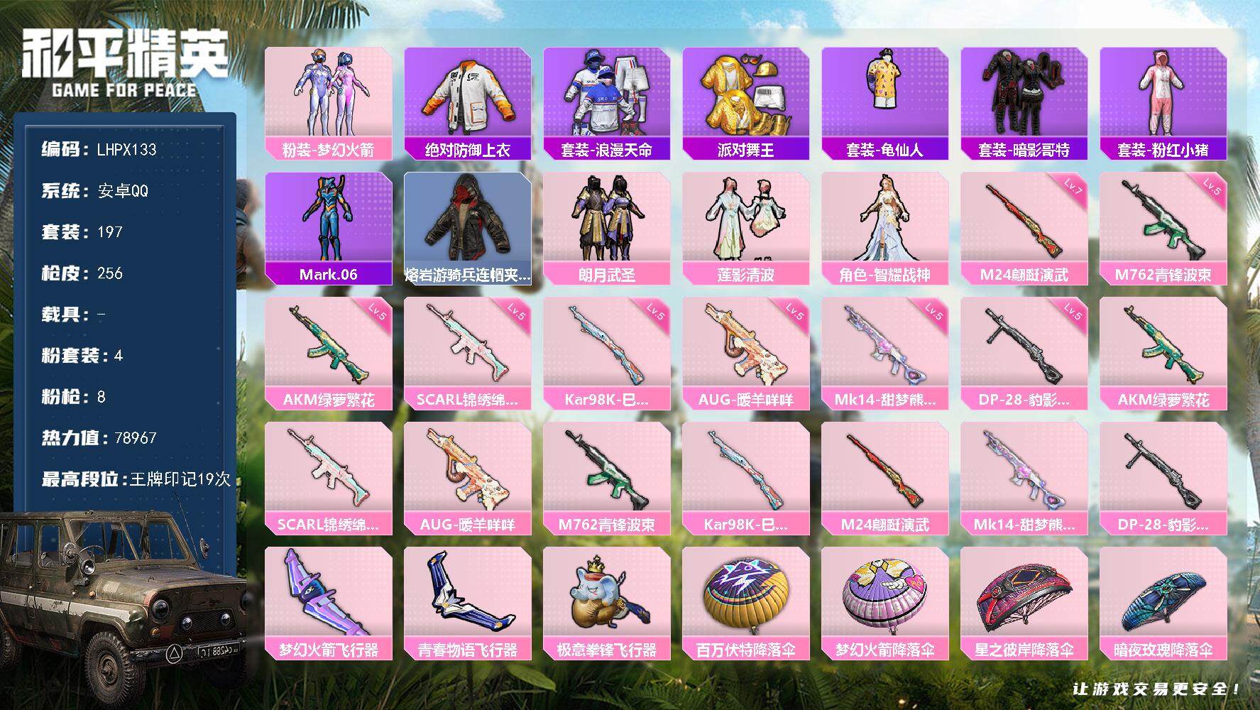 HPLE42389和平精英账号详情图2