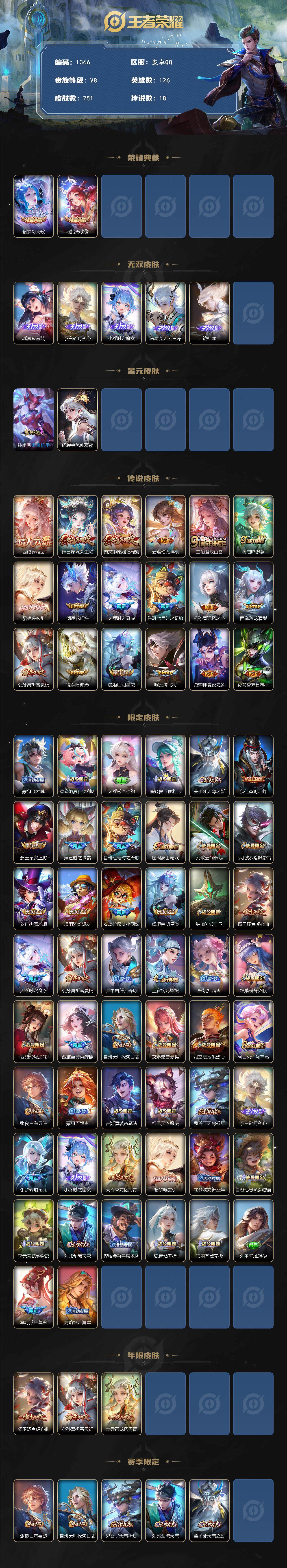 WZQM3483860王者荣耀账号详情图4 WZQM3483860王者荣耀账号详情图4