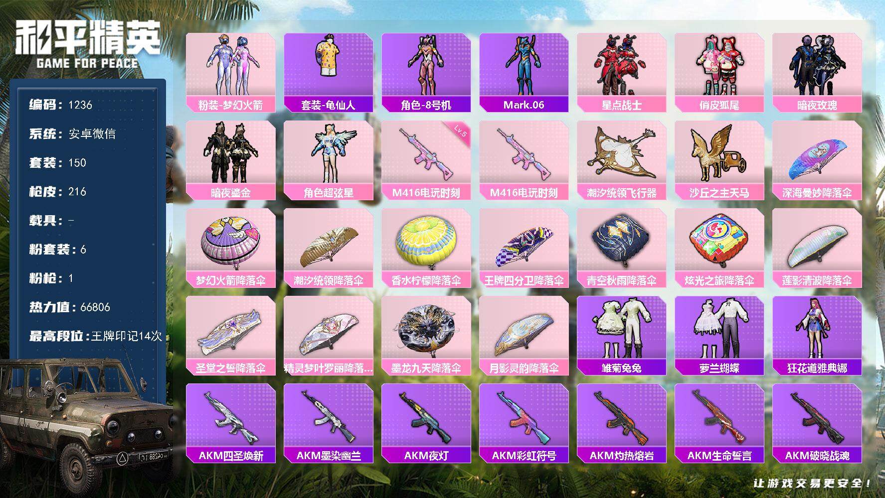 HPCMW48211和平精英账号详情图2