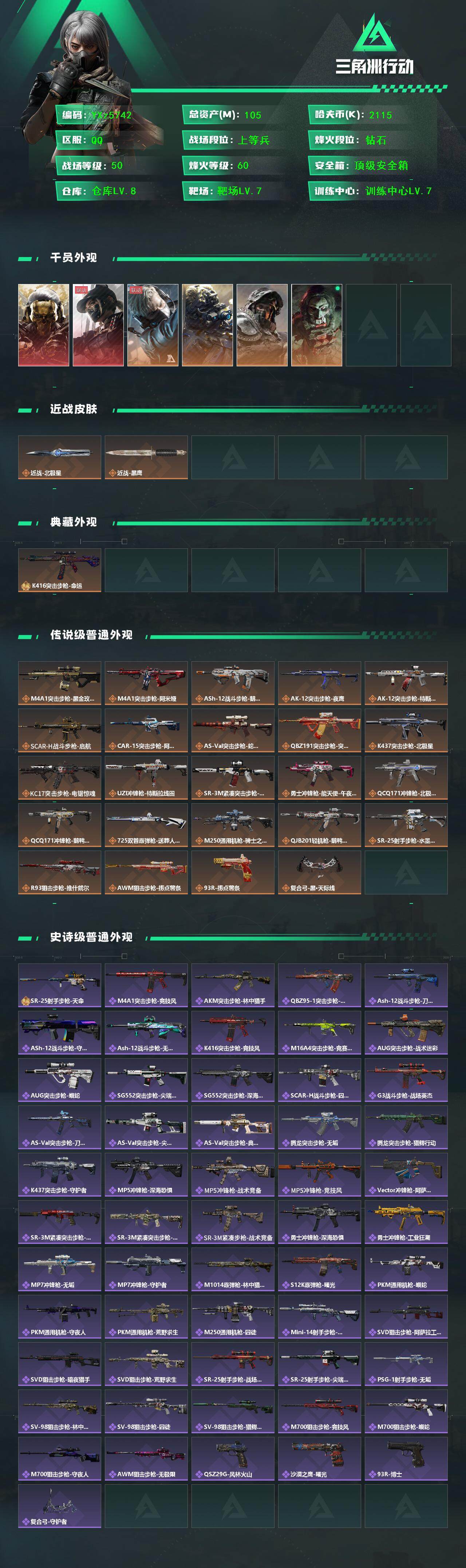 SJZCMW45504三角洲行动账号详情图2