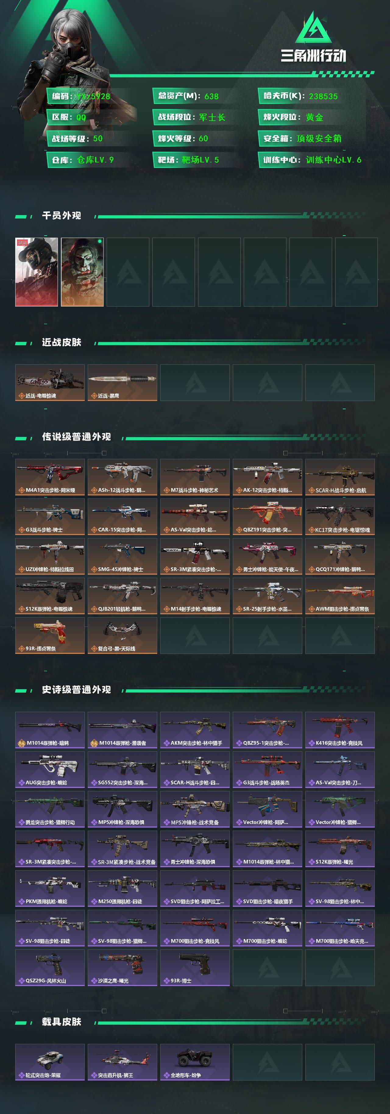 SJZCMW45605三角洲行动账号详情图2