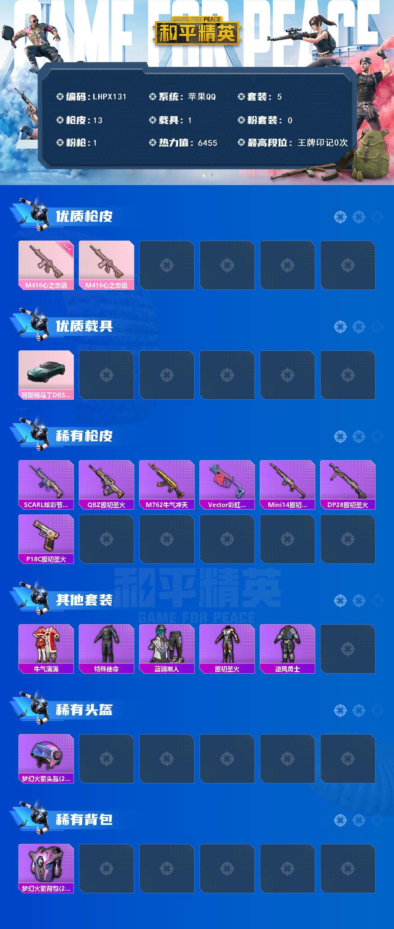 HPLX42428和平精英账号详情图3