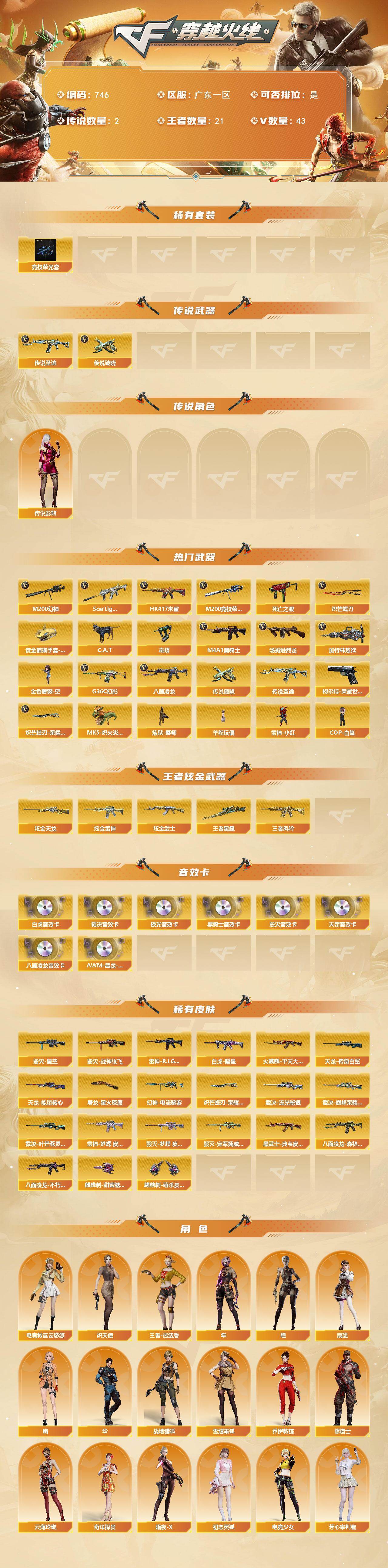 CFCMW422186穿越火线账号详情图3