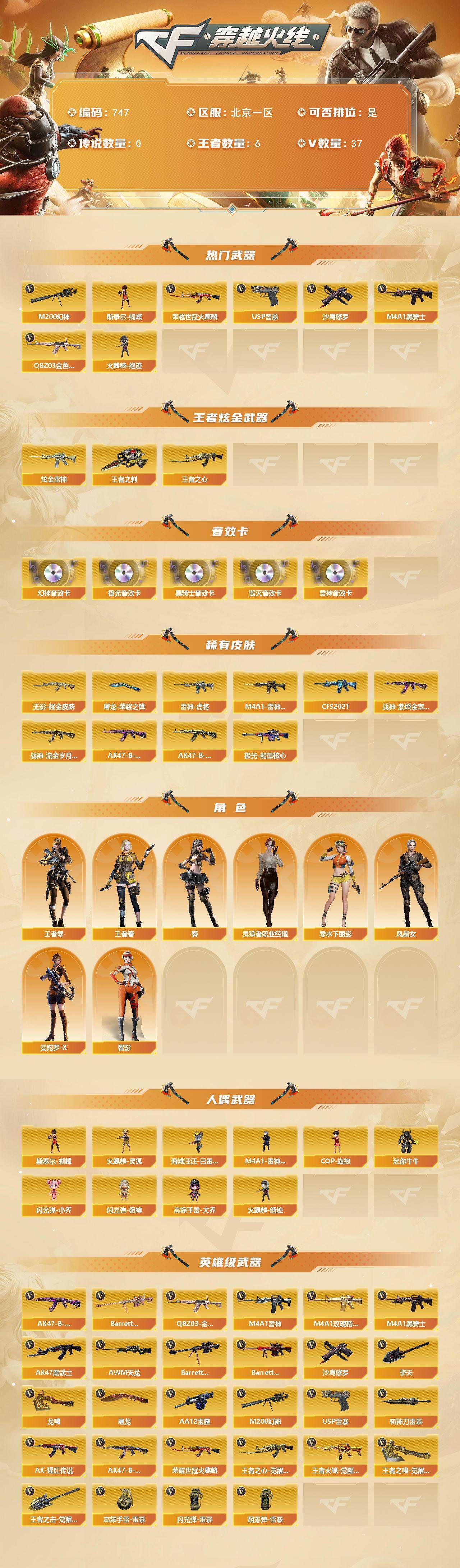 CFCMW461836穿越火线账号详情图3