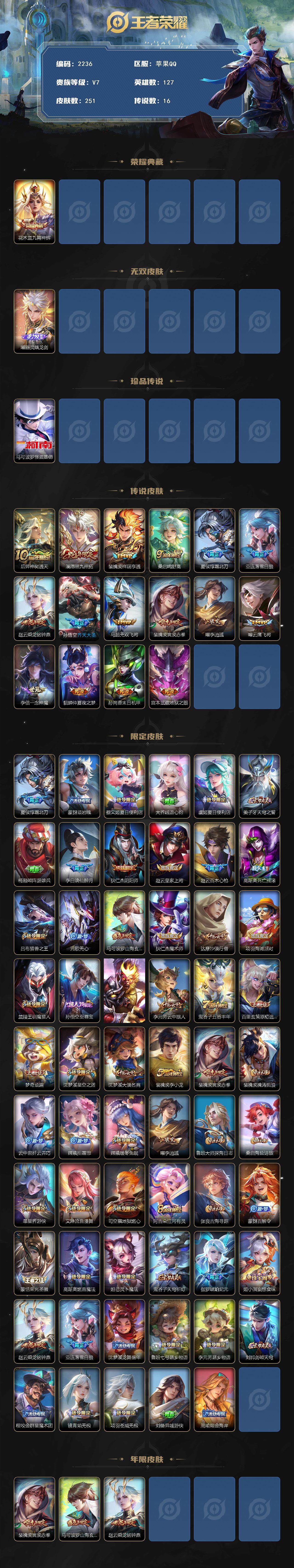 WZCMW42633王者荣耀账号详情图2