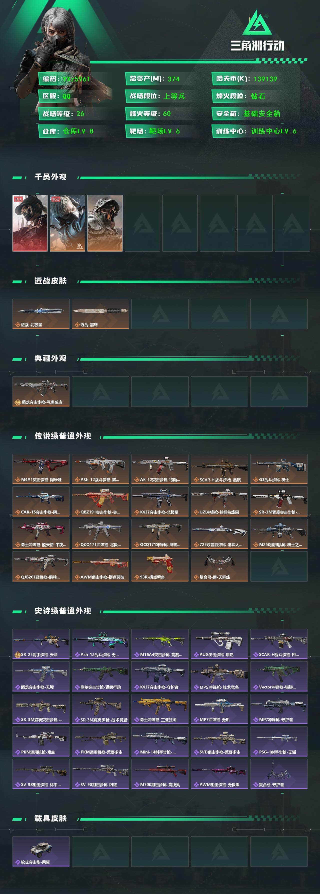 SJZCMW46437三角洲行动账号详情图2