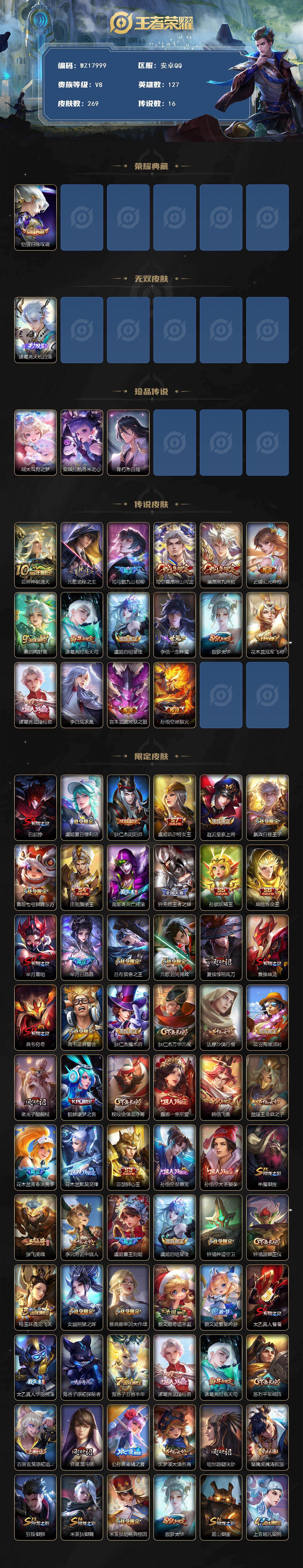 WZ0346073王者荣耀账号详情图2