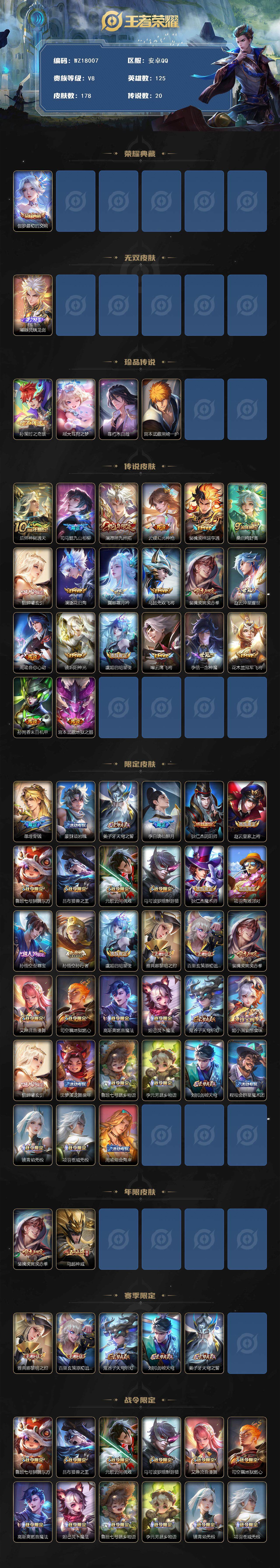 WZ0346020王者荣耀账号详情图2