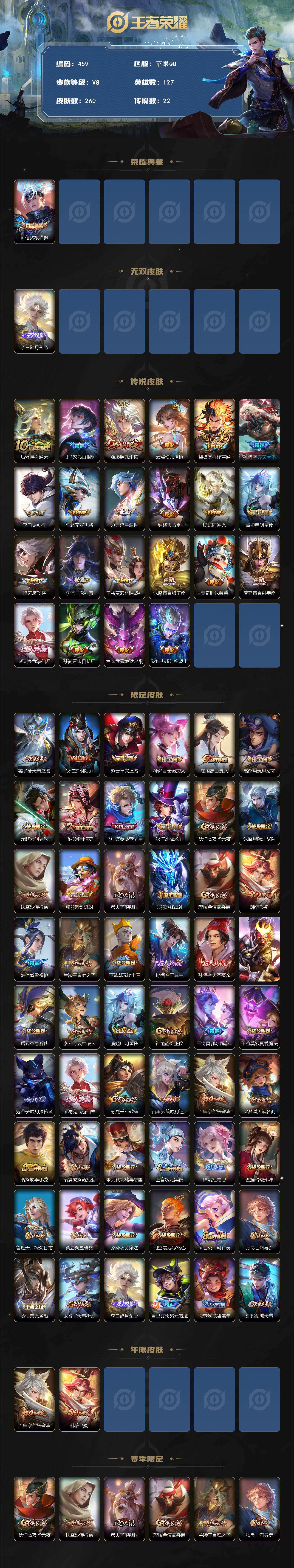 WZCMW495942王者荣耀账号详情图2