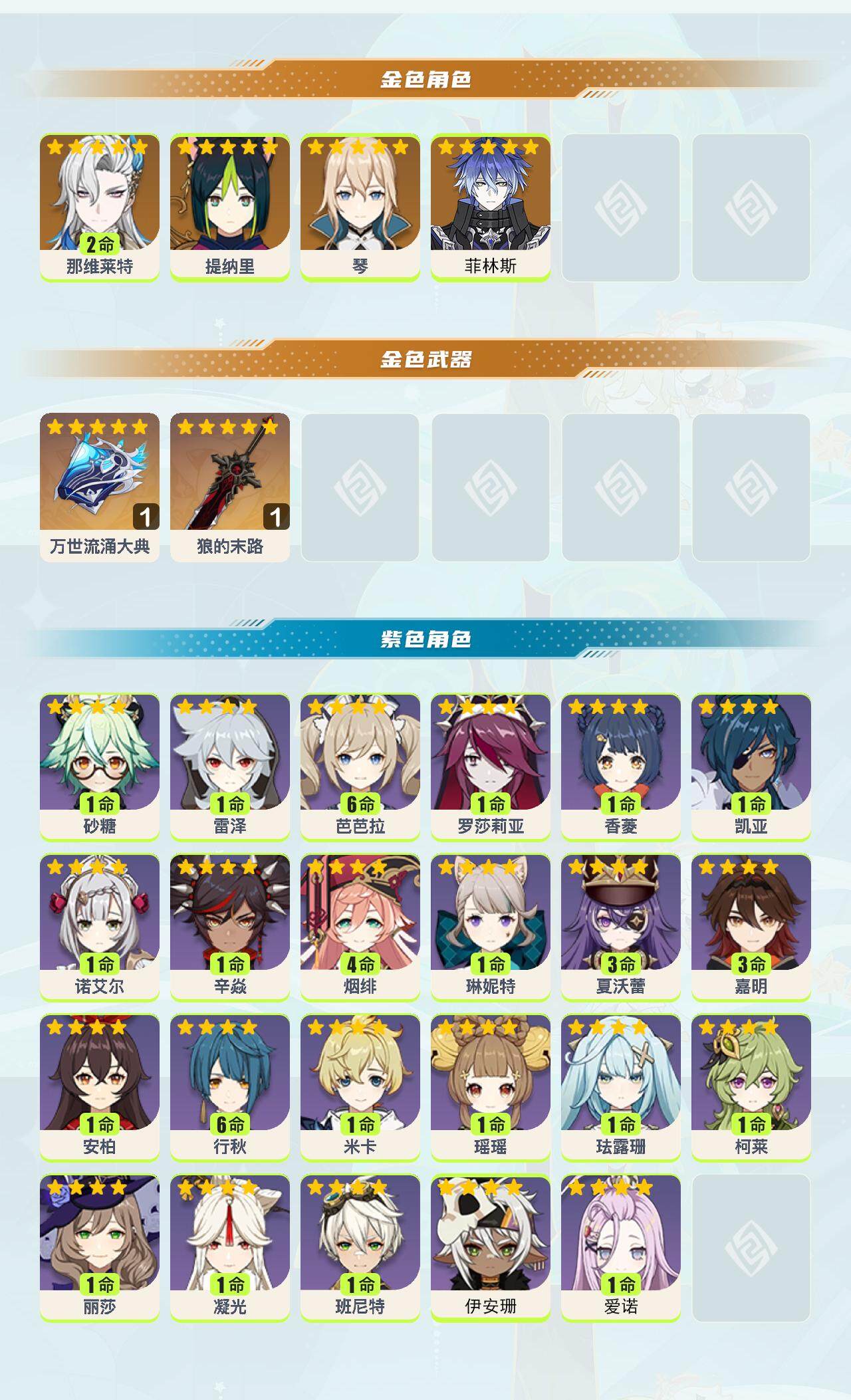 YSEY40104原神账号详情图3