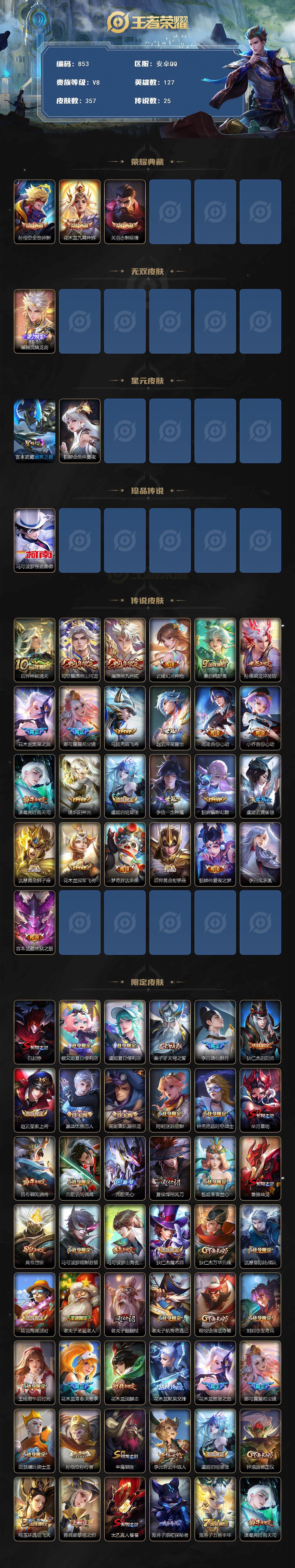 WZKG451320王者荣耀账号详情图3